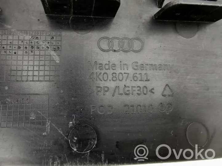 Audi A6 S6 C8 4K Piastra paramotore/sottoscocca paraurti anteriore 4K0807611