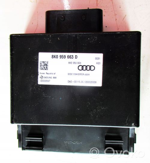 Audi A3 S3 A3 Sportback 8P Convertitore di tensione inverter 8K0959663D