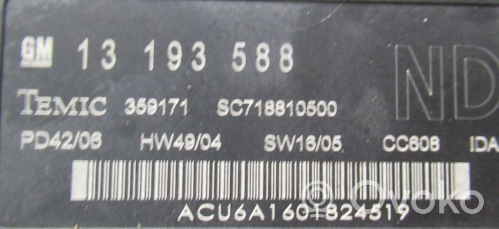 Opel Vectra C Module confort 13193588