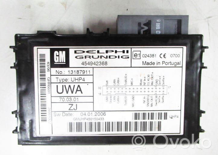 Opel Vectra C Module unité de contrôle Bluetooth 13187911