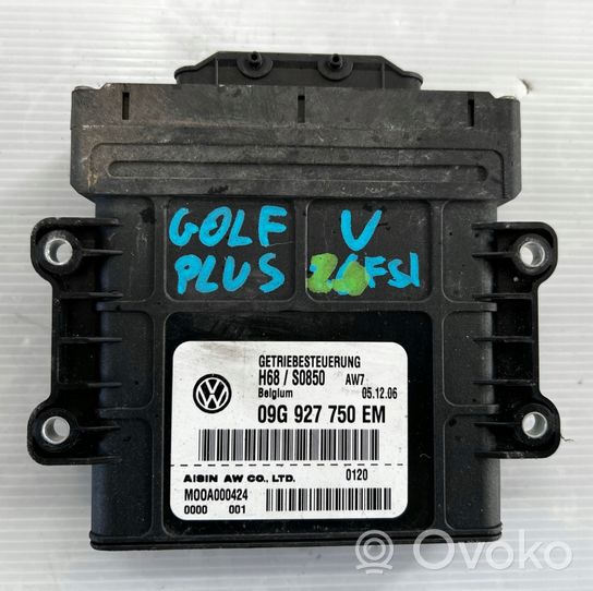 Volkswagen Golf Plus Vaihdelaatikon ohjainlaite/moduuli 09G927750EM