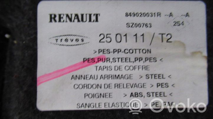 Renault Megane III Trunk bottom trim panel 849020031R