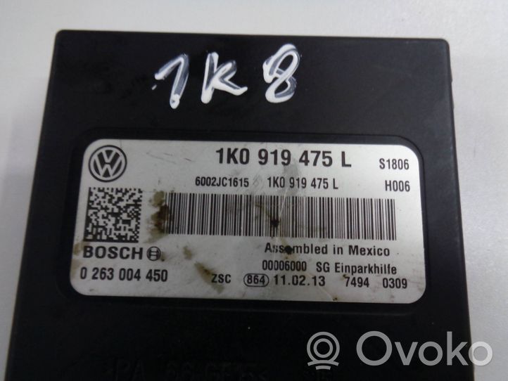 Volkswagen Scirocco Sterownik / Moduł parkowania PDC 1K0919475L