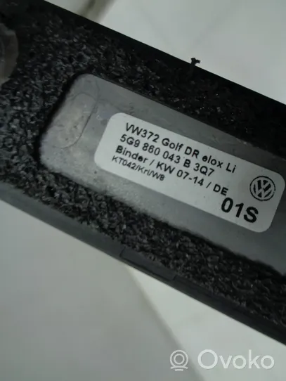 Volkswagen Golf VII Išilginiai stogo strypai "ragai" 5G9860043B
