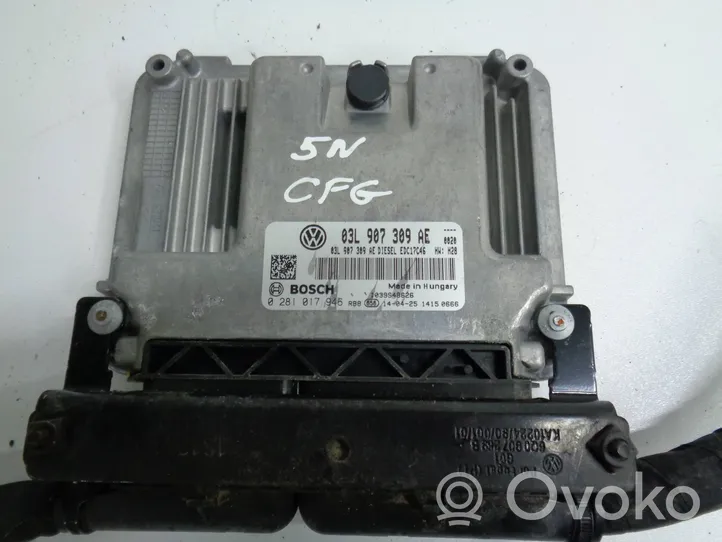 Volkswagen PASSAT B7 Calculateur moteur ECU 03L907309AE