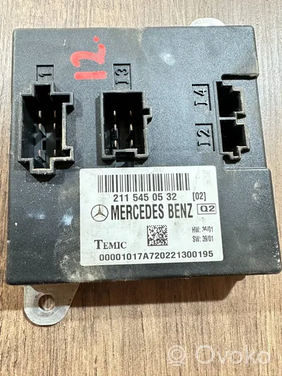 Mercedes-Benz E W211 Comfort/convenience module 2115450532