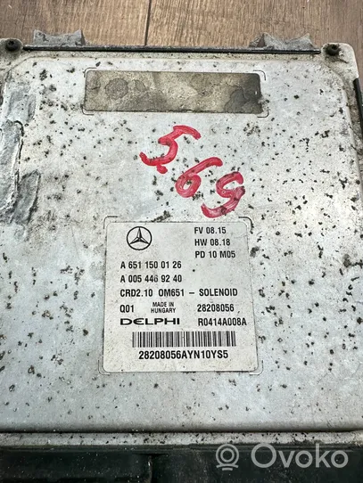 Mercedes-Benz E W212 Calculateur moteur ECU A6511500126