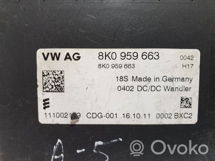Audi A5 8T 8F Реле выравнивания тока 8K0959663