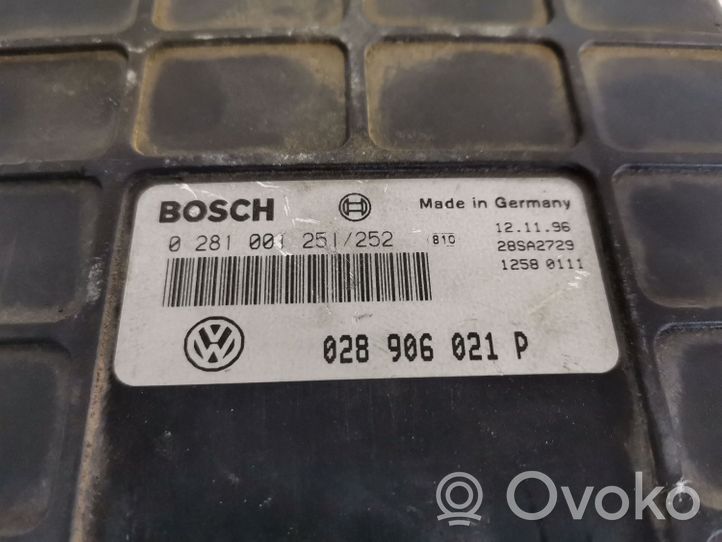 Volkswagen Sharan Motorsteuergerät/-modul 0281001251