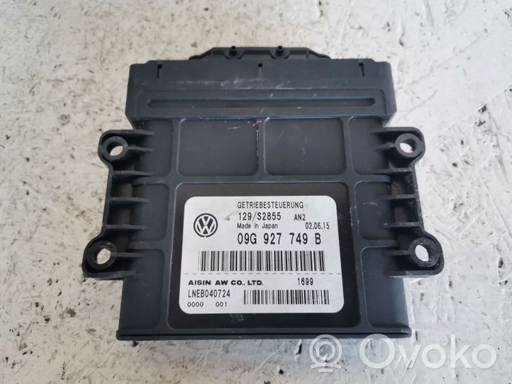 Volkswagen PASSAT B7 Gearbox control unit/module 09G927749B
