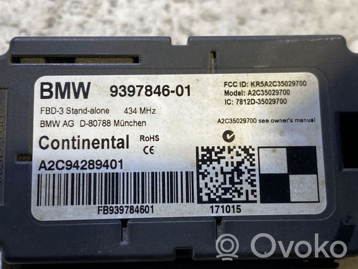 BMW M4 F82 F83 Module unité de contrôle d'antenne 9397846