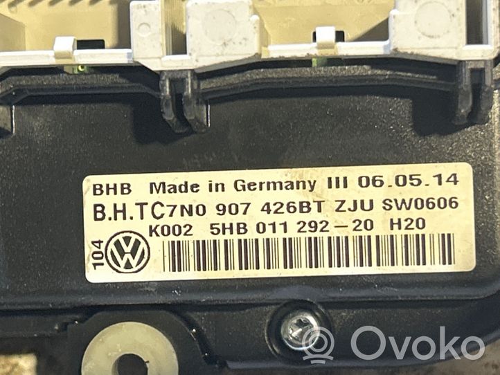 Volkswagen Caddy Unité de contrôle climatique 7N0907426BT