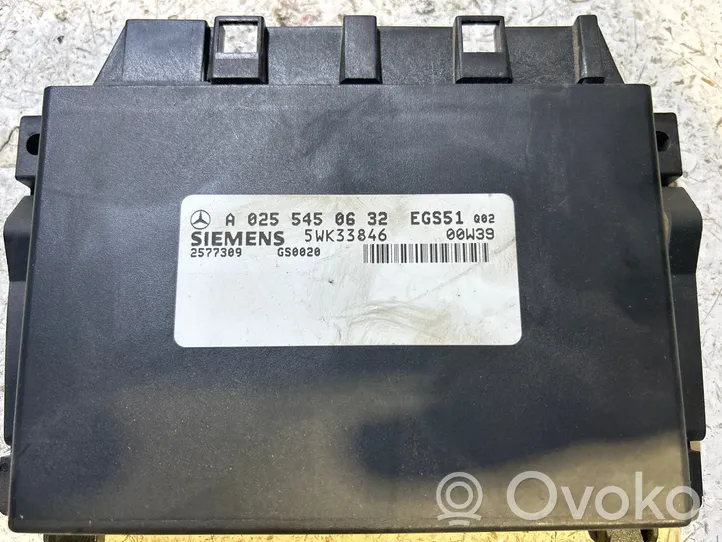 Mercedes-Benz ML W163 Pavarų dėžės valdymo blokas A0255450632