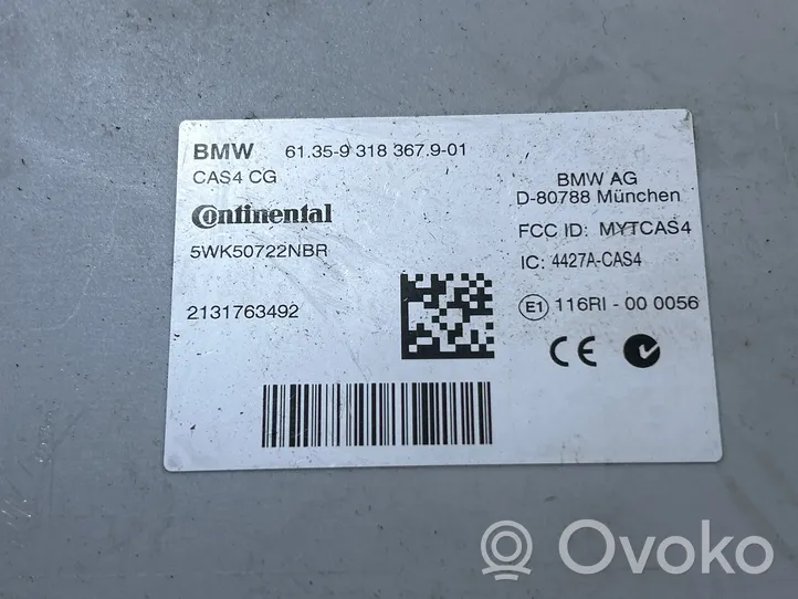 BMW 6 F12 F13 Autres unités de commande / modules 9318367