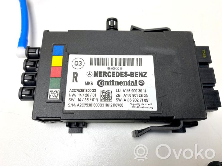 Mercedes-Benz GLE (W166 - C292) Base del sedile del conducente A1669003011