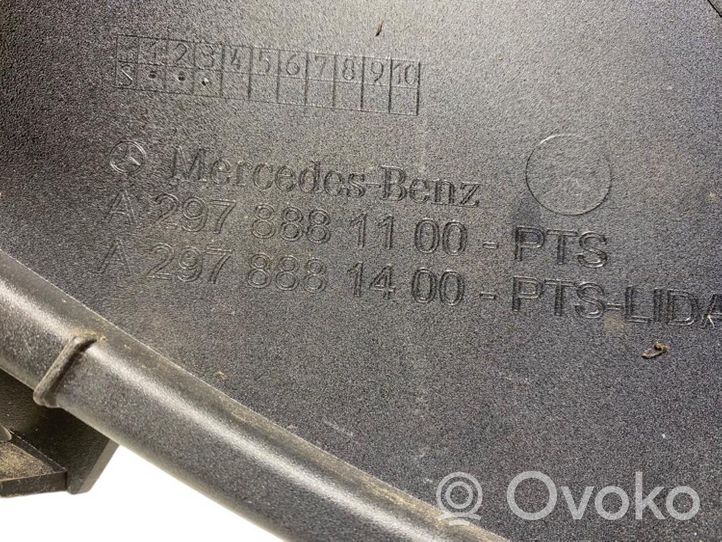 Mercedes-Benz EQS V297 Etupuskurin ylempi jäähdytinsäleikkö A2978881100