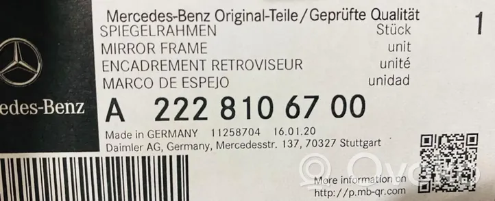 Mercedes-Benz S W222 Elektryczne lusterko boczne drzwi przednich A2228106700