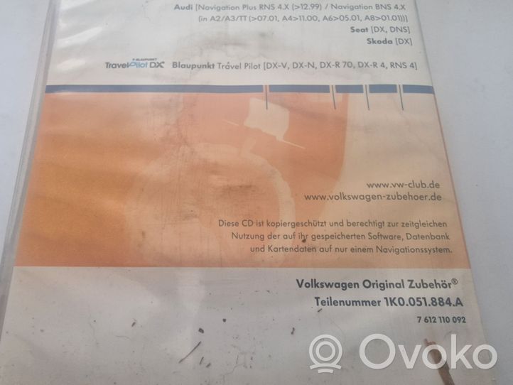 Volkswagen Golf V Navigacijos žemėlapiai CD/DVD 1K0051884A