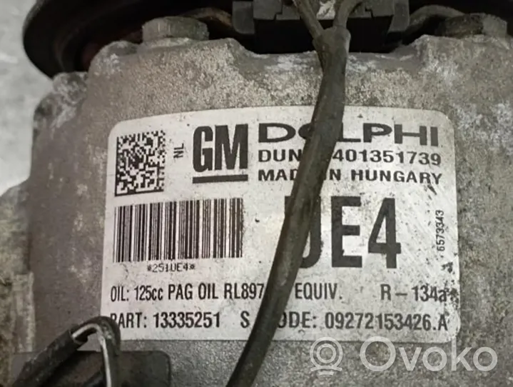 Opel Meriva B Compressore aria condizionata (A/C) (pompa) 