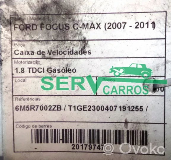 Ford C-MAX I Manualna 5-biegowa skrzynia biegów 