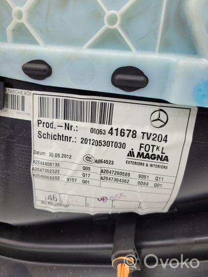 Mercedes-Benz C W204 Rivestimento del pannello della portiera posteriore A2044406135