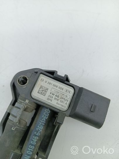 Audi A6 S6 C7 4G Sensore di pressione dei gas di scarico 0281006006