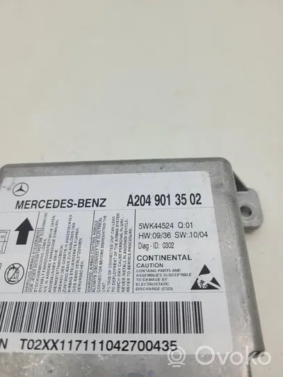 Mercedes-Benz C W204 Module de contrôle airbag A2049013502