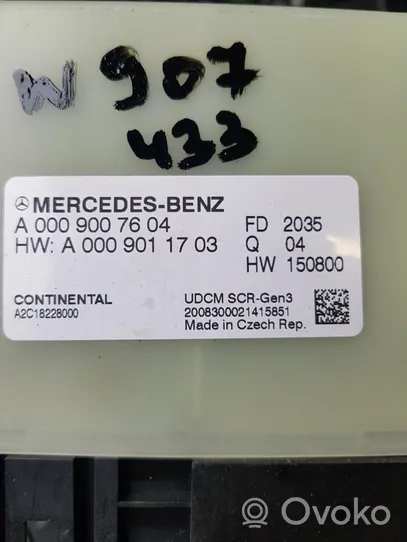 Mercedes-Benz Sprinter W907 W910 Centralina di scarico agenti riducenti A0009007604