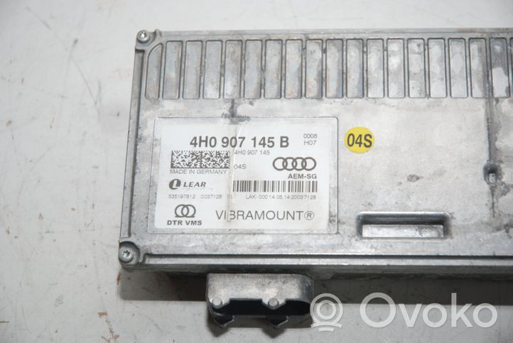 Audi A7 S7 4G Sterownik / Moduł zawieszenia pneumatycznego 4H0907145B