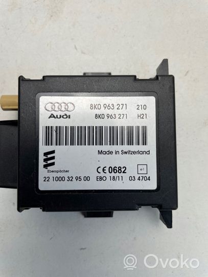 Audi A4 S4 B8 8K Auxiliary heating control unit/module 8K0963271