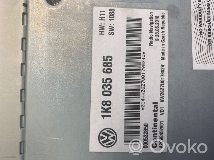 Volkswagen PASSAT B8 USA Klamka/wspornik zewnętrzny drzwi tylnych 1K8035685