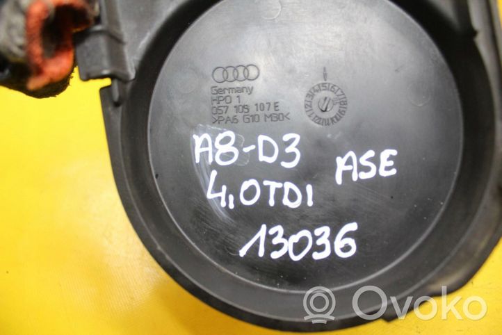 Audi A8 S8 D3 4E Osłona paska / łańcucha rozrządu 057109107E