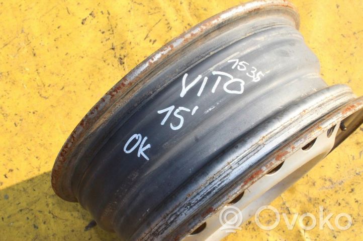 Mercedes-Benz Vito Viano W638 Cerchione in acciaio R15 