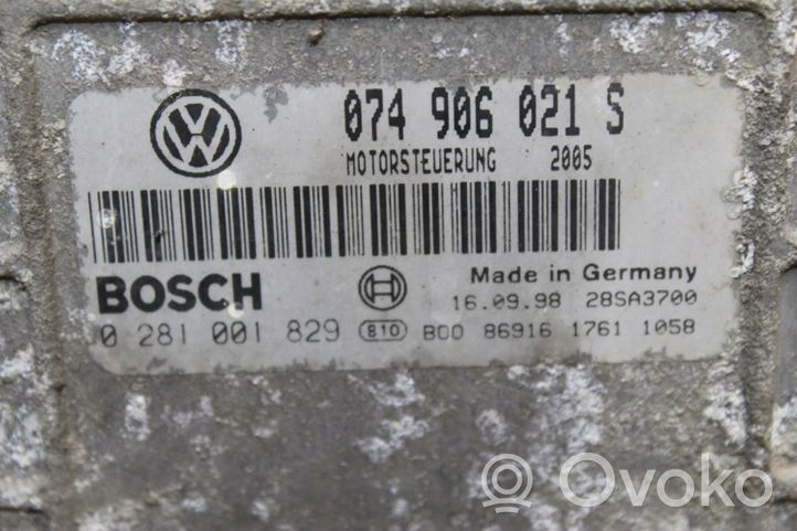 Volkswagen Transporter - Caravelle T4 Komputer / Sterownik ECU i komplet kluczy 