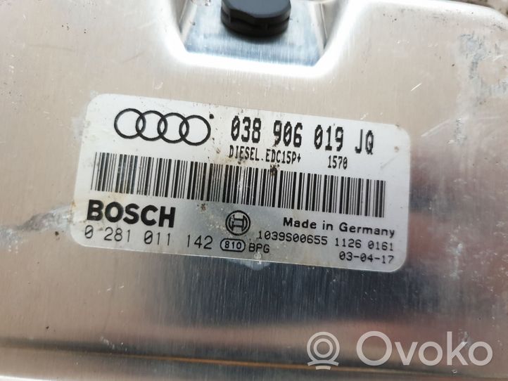 Volkswagen PASSAT B7 Variklio valdymo blokas 038906019JQ