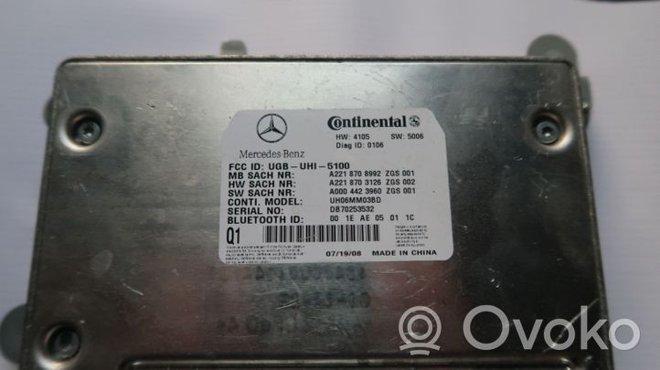 Mercedes-Benz S W221 Calculateur moteur ECU A2218708992