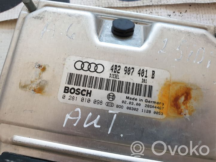 Audi A6 S6 C5 4B Dzinēja vadības bloks 4B2907401B