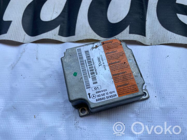 Mercedes-Benz ML W163 Sterownik / Moduł Airbag A1635421318