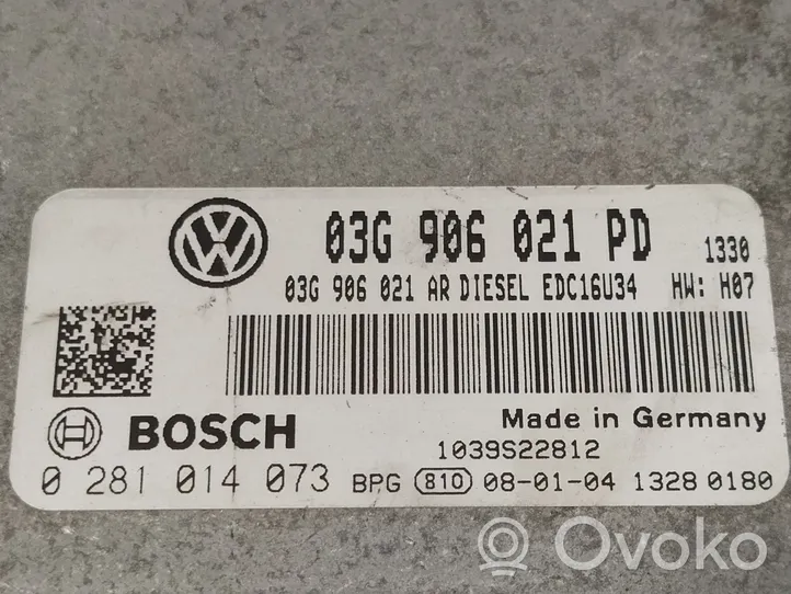 Volkswagen Caddy Sterownik / Moduł ECU 0281014073