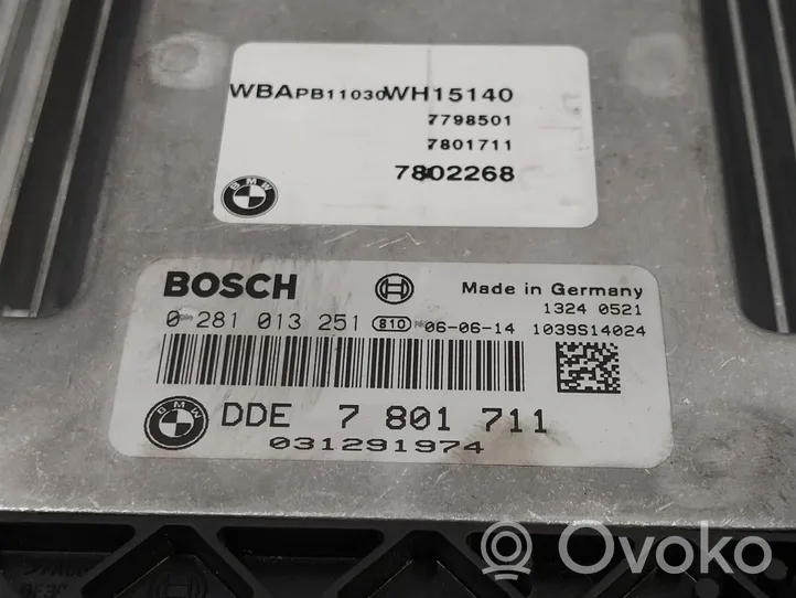 BMW 3 E90 E91 Calculateur moteur ECU 0281013251