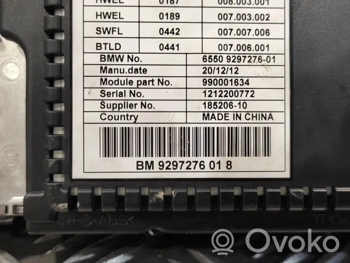 BMW 6 F12 F13 Monitori/näyttö/pieni näyttö 9297276018