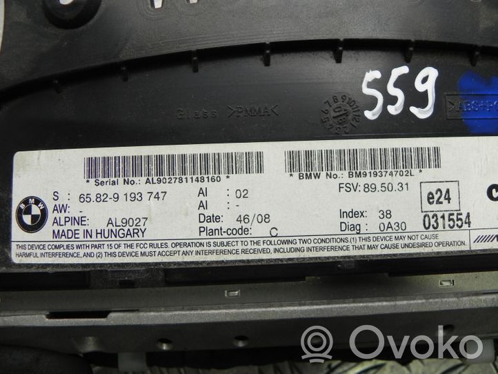 BMW 5 E60 E61 Unità principale autoradio/CD/DVD/GPS 9156237