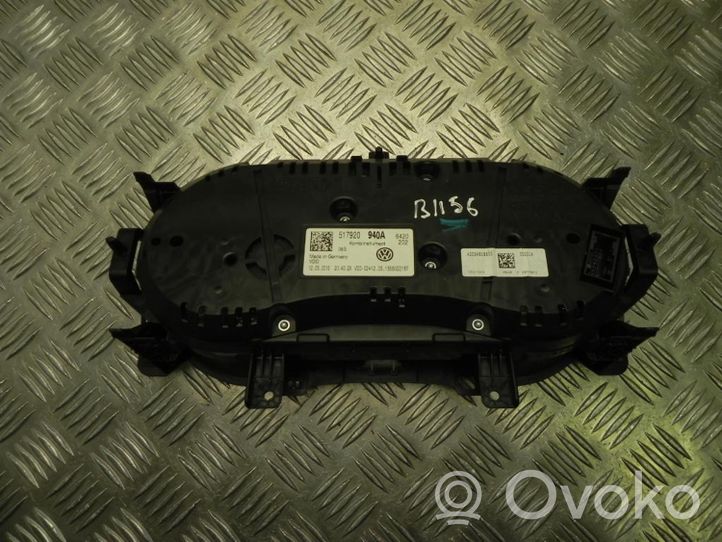 Volkswagen Golf Sportsvan Tachimetro (quadro strumenti) 517920940A