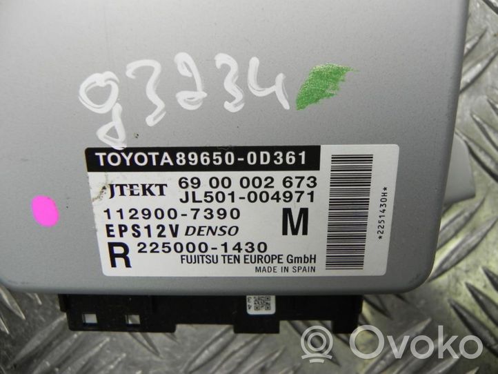 Toyota Yaris Centralina/modulo servosterzo 896500D361
