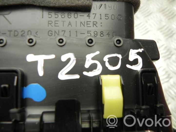 Toyota Prius (XW50) Luftausströmer Lüftungsdüse Luftdüse hinten 5566047150