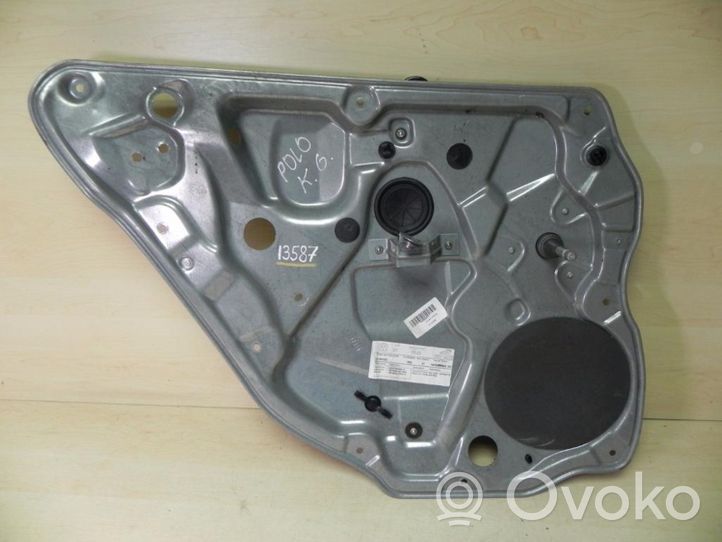 Volkswagen Polo IV 9N3 Alzacristalli della portiera posteriore con motorino 6Q6839755