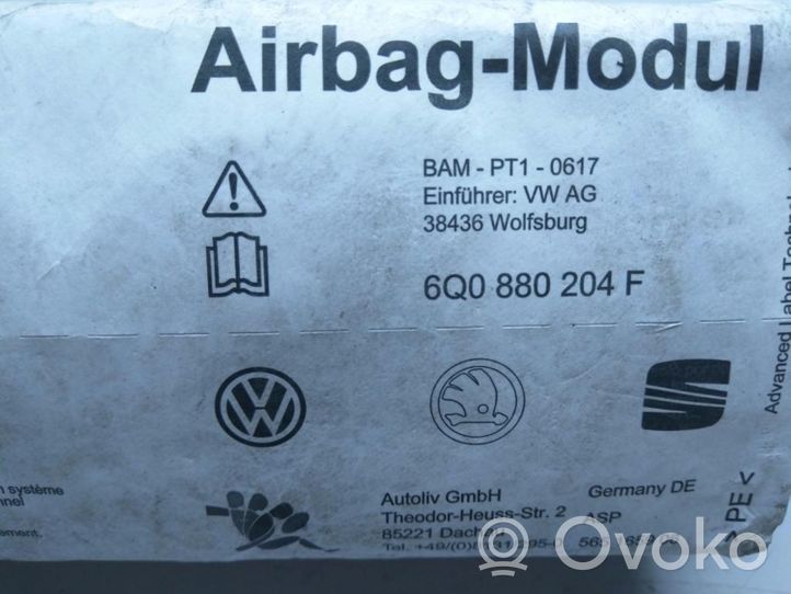 Skoda Fabia Mk1 (6Y) Poduszka powietrzna Airbag pasażera 6Q0880204F