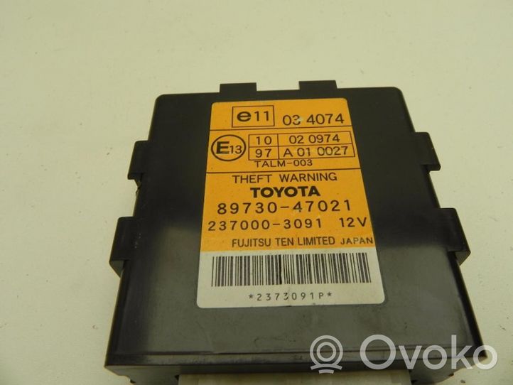 Toyota Prius (XW20) Boîtier module alarme 8973047021