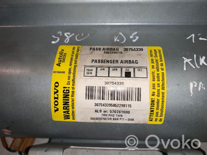 Volvo S80 Airbag del passeggero 30754339