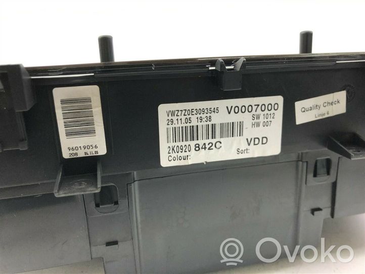 Volkswagen Caddy Tachimetro (quadro strumenti) 2K0920842C